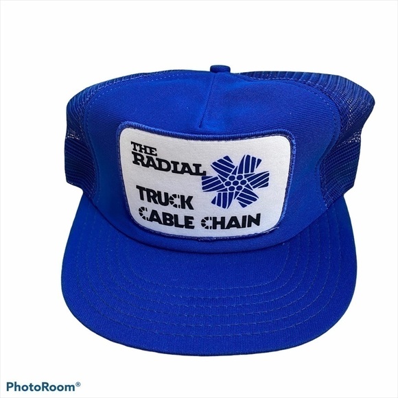 Vintage Mesh Back Trucker Hat The Radial Chain - Picture 1 of 9
